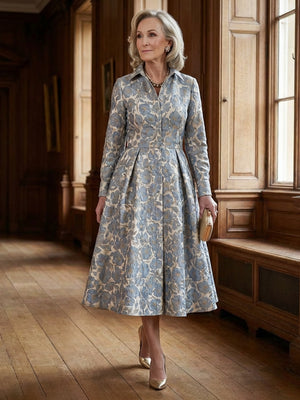 Mother of the Bride & Groom Dress Wedding Guest Gown A Line Corset Floral