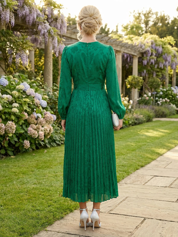 Mother of the Bride & Groom Dress A Line Corset Pleats Scoop Neck Chiffon