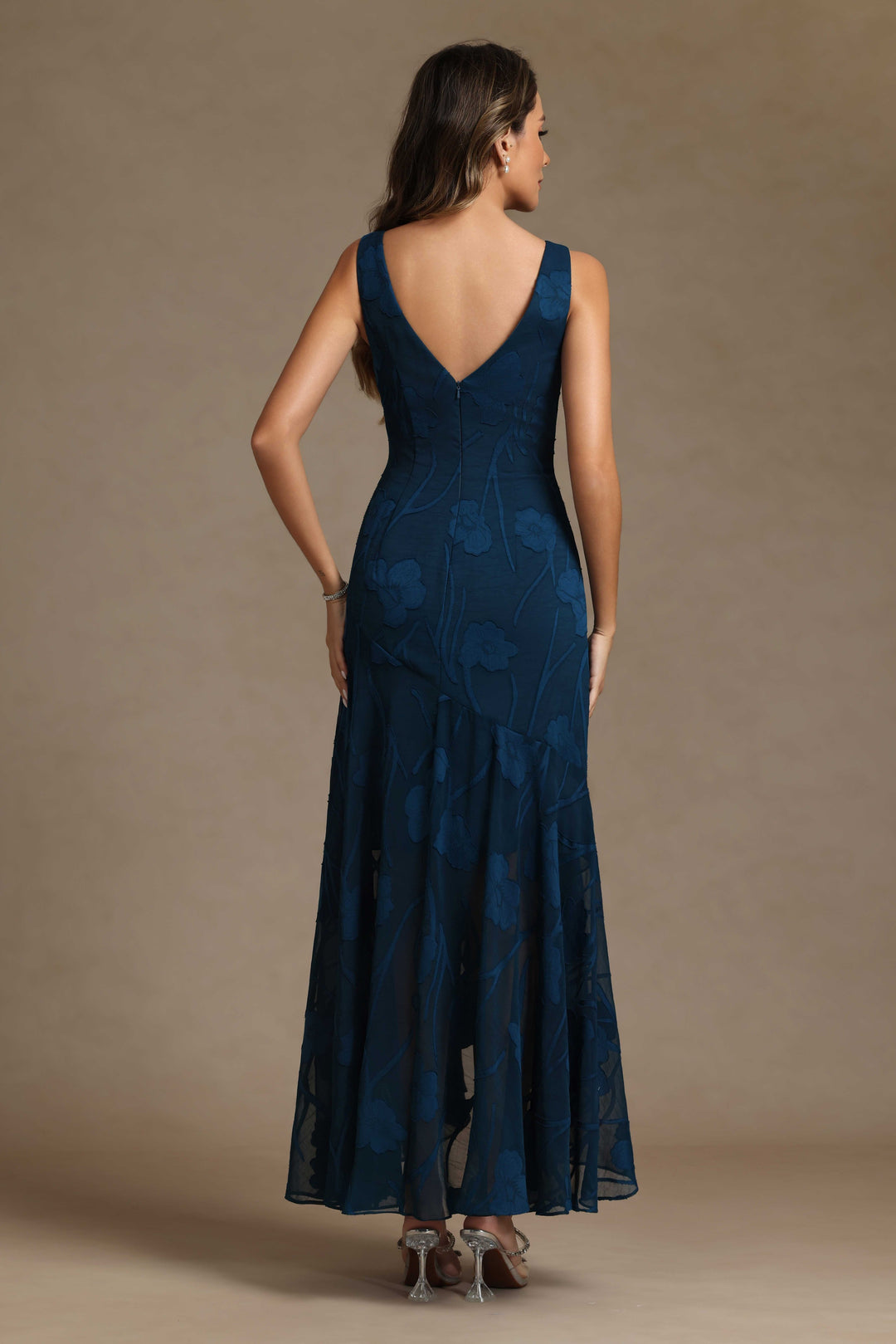 Floral Round Neck Mother of the Bride Dresses with Jacket