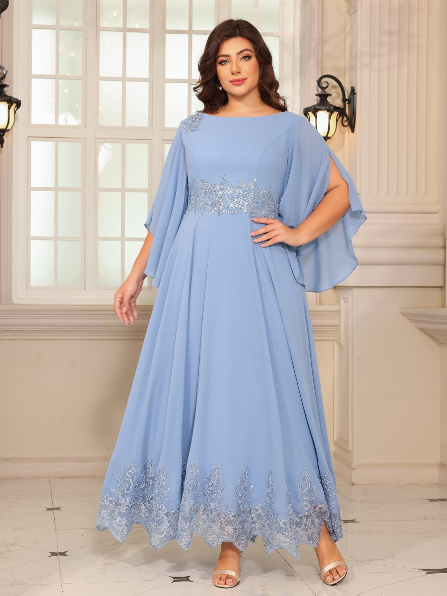Chiffon A Line Scoop Neck Mother of the Bride Dresses