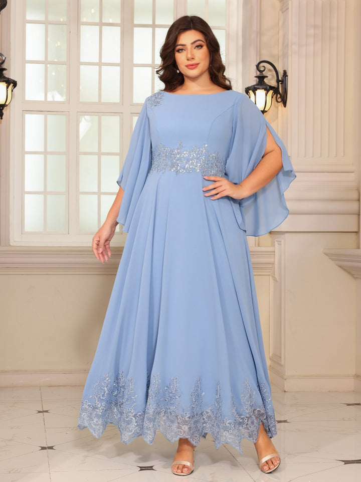 Chiffon A Line Scoop Neck Mother of the Bride Dresses
