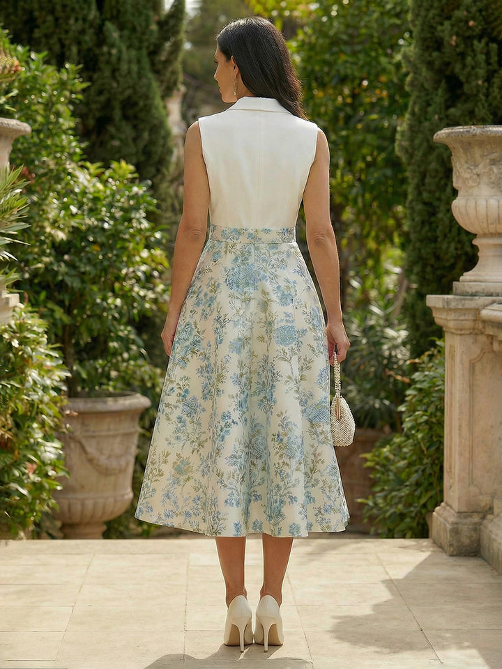 Floral V Neck A Line Satin Mother of the Bride Dresses