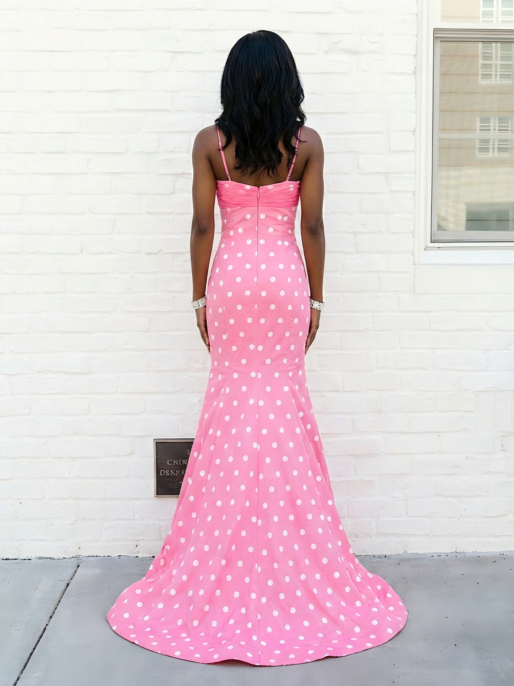 Satin Spaghetti Straps Mermaid Biw Prom Evening Dresses