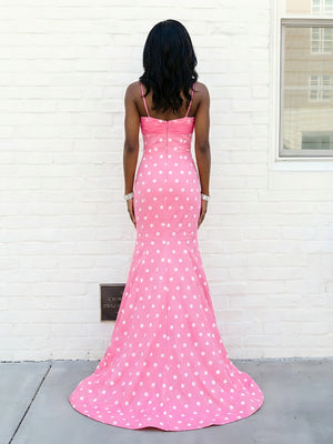 Satin Spaghetti Straps Mermaid Biw Prom Evening Dresses