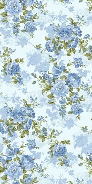 Cowl Neck Tulle Tiered Floral Print A Line Prom Dresses with Slit