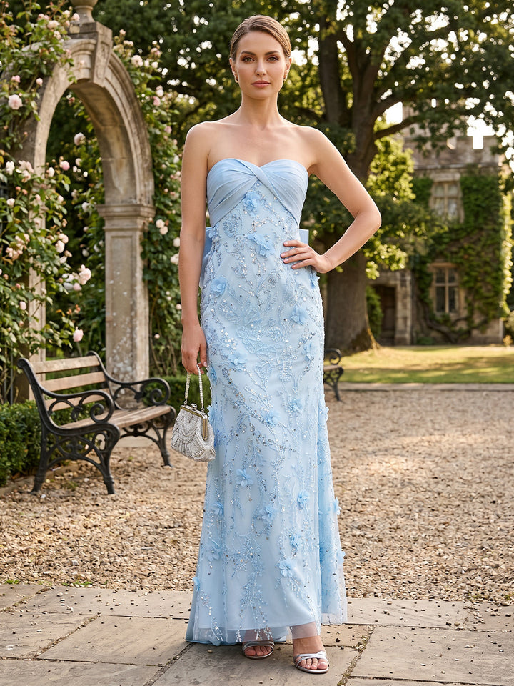 Tulle Mermaid Sweetheart Twisted Formal Dresses