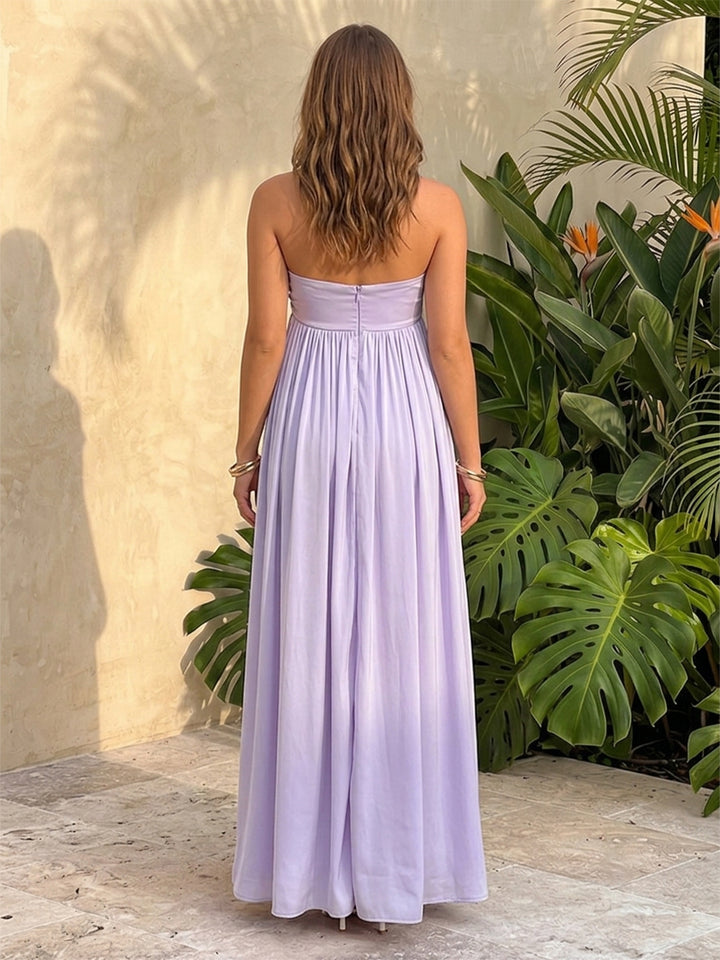 Chiffon A Line Sweetheart Ruched Pleats Twisted Formal Dresses