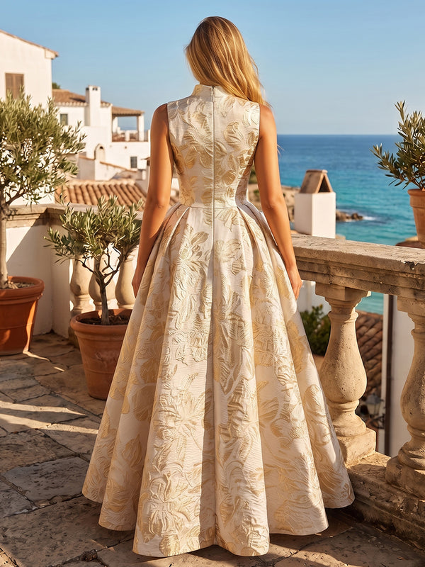 Jacquard A Line V Neck Ruched elegent Evening Dresses for Women