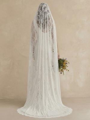 Laces Mermaid One Shoulder Long Wedding Dresses