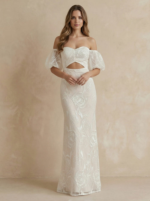 Laces Bodycon Sweetheart Long Wedding Dresses