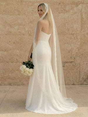 Laces Bodycon Sweetheart Long Wedding Dresses