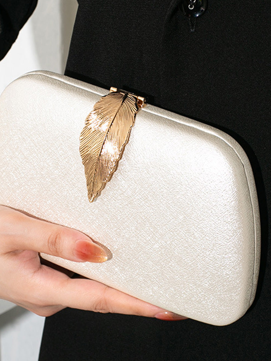 Geometric Elegant Leaf PU Handbags