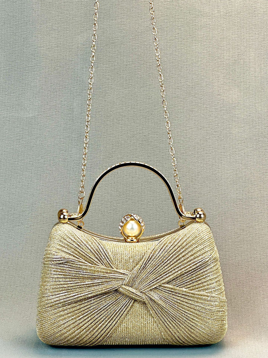 Geometric Delicated Daily Ruched Polyester Handbags