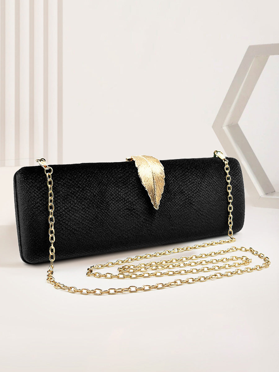 Geometric Daily Diamond Grid Leaf PU Handbags