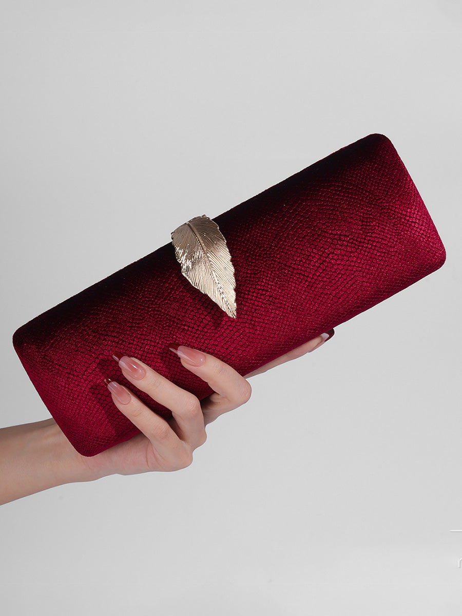 Geometric Daily Diamond Grid Leaf PU Handbags