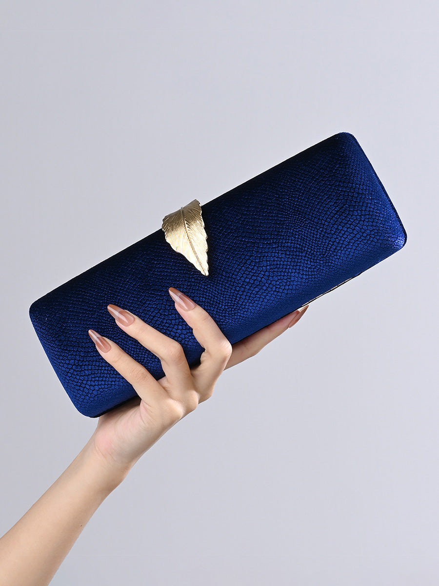 Geometric Daily Diamond Grid Leaf PU Handbags