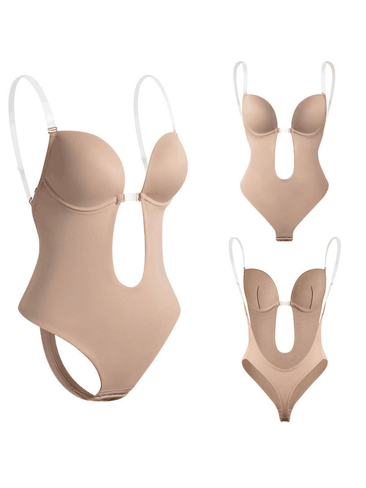 High Waist Deep V Neck Tummy Control Butt Lifter Shaperwear for Women