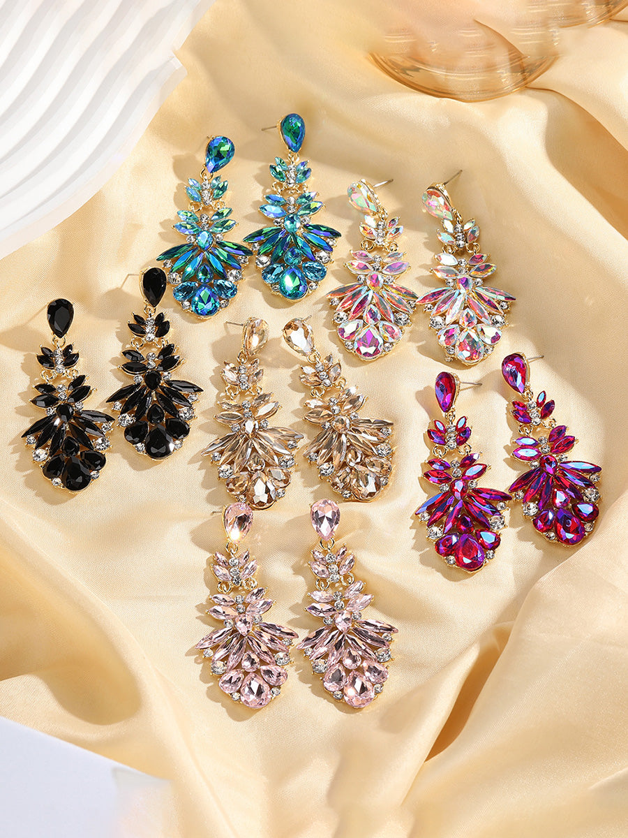 Floral Drop Sweet Flower Beadings Alloy Earrings