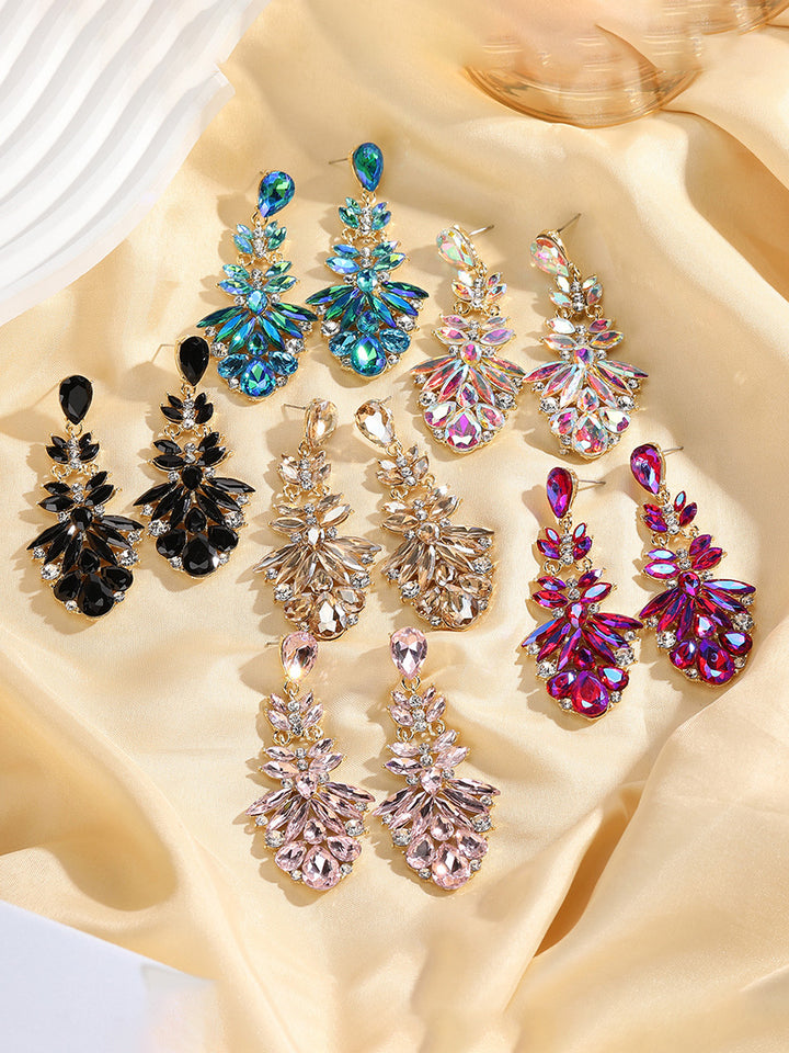 Floral Drop Sweet Flower Beadings Alloy Earrings