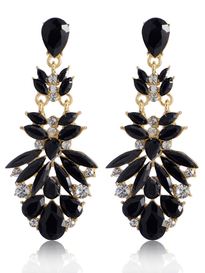 Floral Drop Sweet Flower Beadings Alloy Earrings