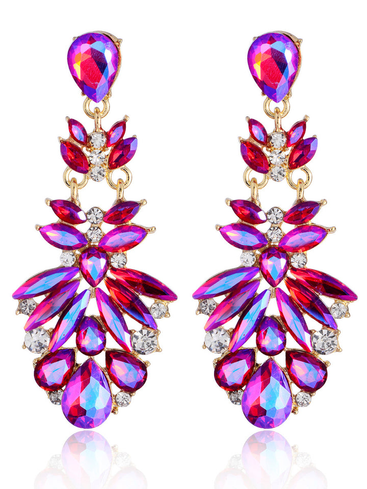 Floral Drop Sweet Flower Beadings Alloy Earrings