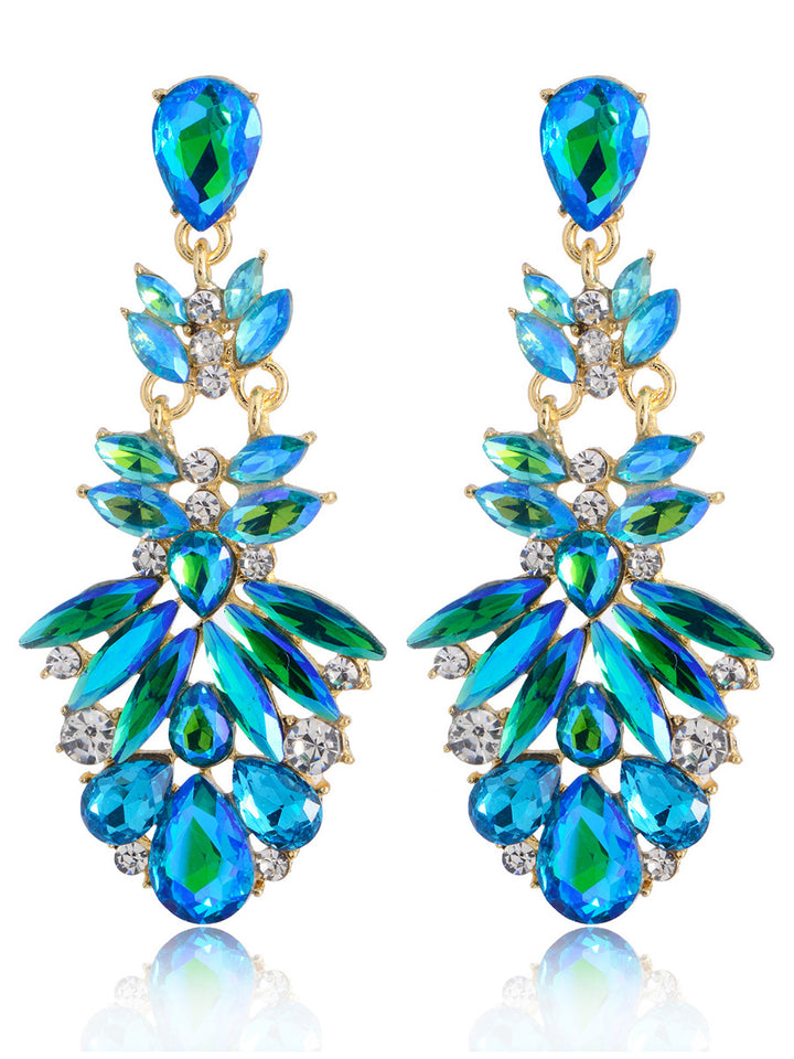 Floral Drop Sweet Flower Beadings Alloy Earrings