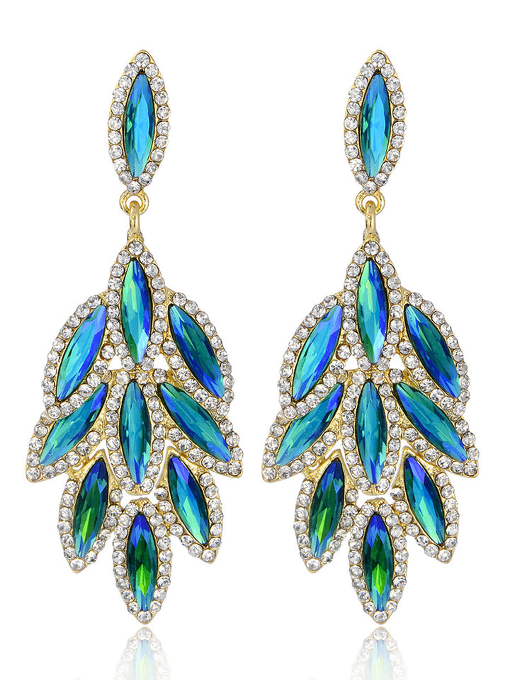 Leaf Stylish Beadings Alloy Earrings