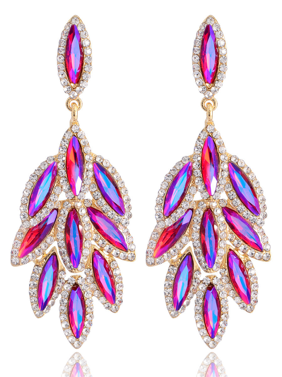 Leaf Stylish Beadings Alloy Earrings