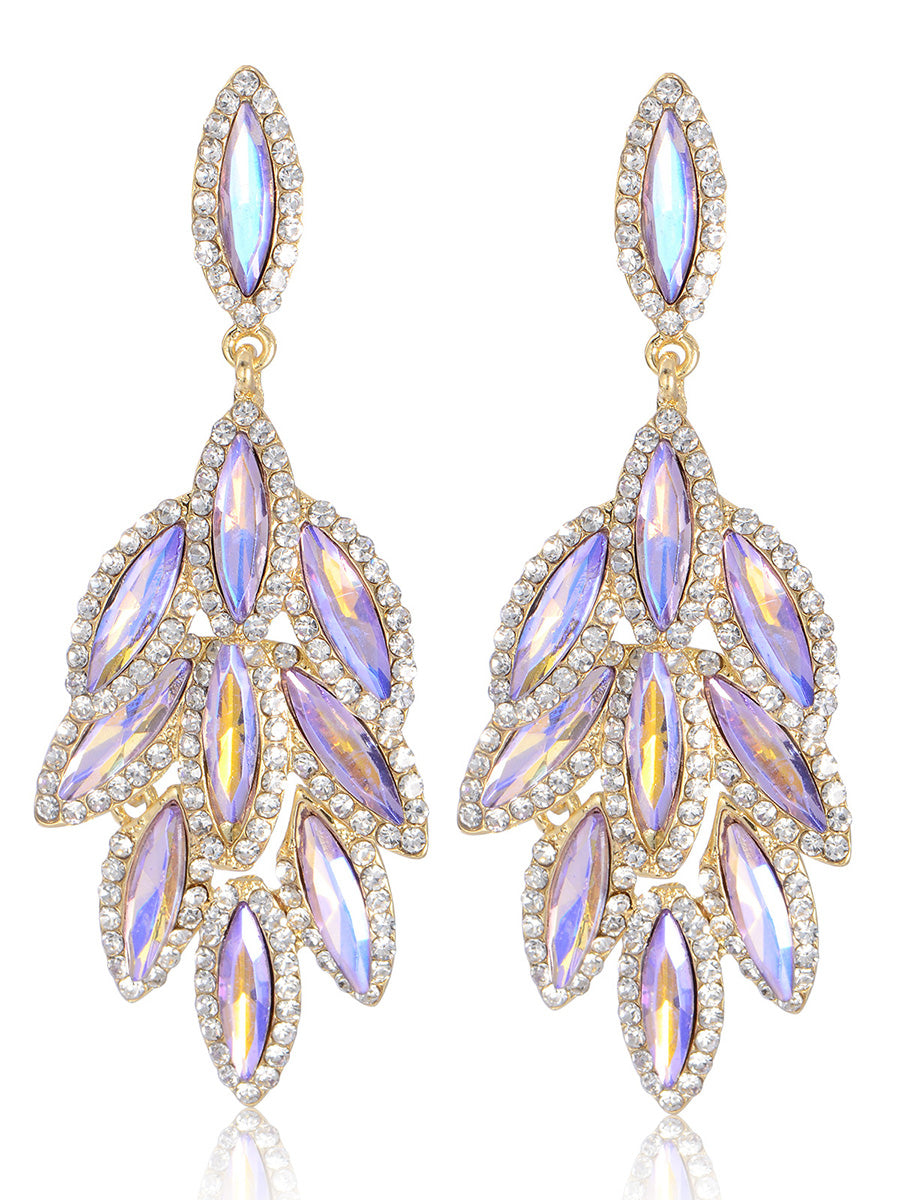 Leaf Stylish Beadings Alloy Earrings