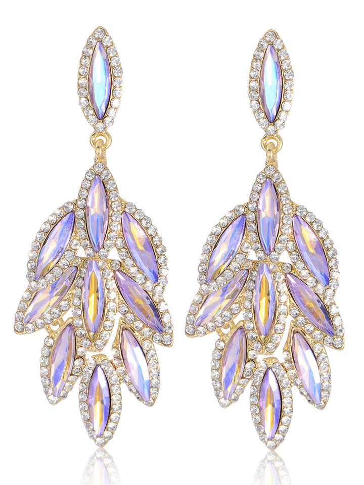 Leaf Stylish Beadings Alloy Earrings