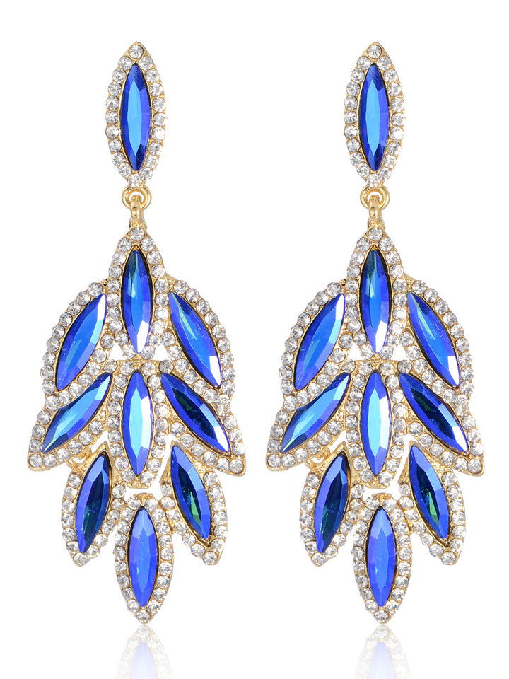 Leaf Stylish Beadings Alloy Earrings