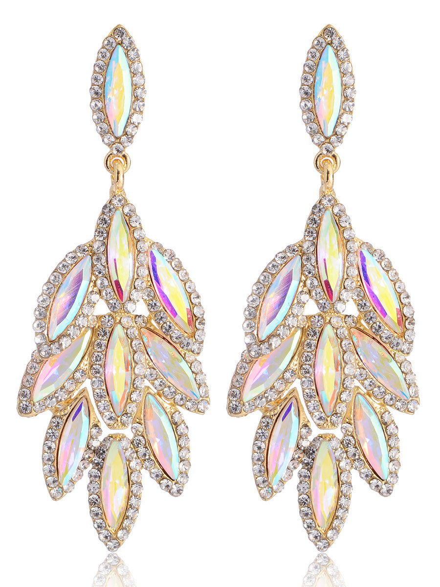 Leaf Stylish Beadings Alloy Earrings