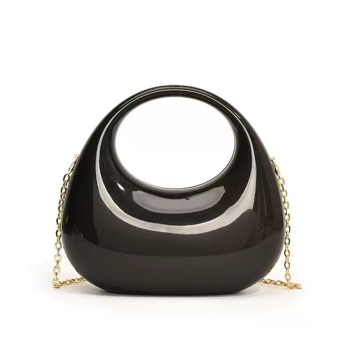 Irregular Luxurious Daily Glitter Acrylic Handbags with Chain