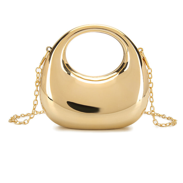 Irregular Luxurious Daily Glitter Acrylic Handbags with Chain