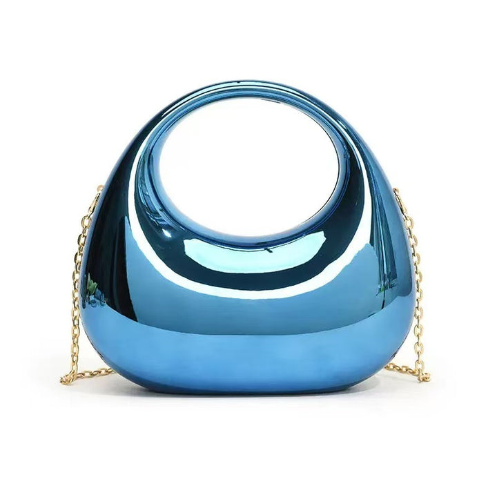 Irregular Luxurious Daily Glitter Acrylic Handbags with Chain